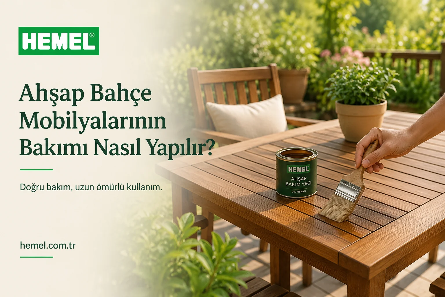 Ahşap Bahçe Mobilyalarının Bakımı Nasıl Yapılır?