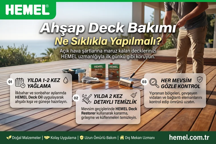 Ahşap Deck Bakımı Ne Sıklıkla Yapılmalı?