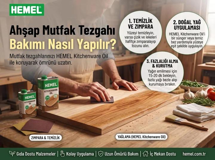 Ahşap Mutfak Tezgahı Bakımı Nasıl Yapılır?