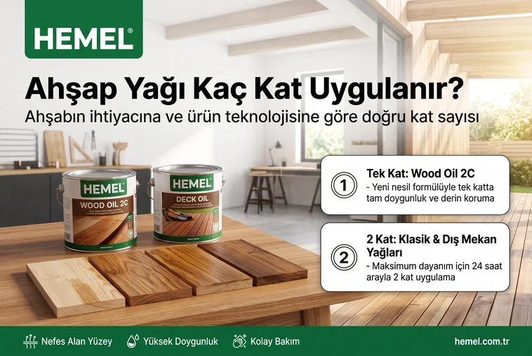Ahşap Yağı Kaç Kat Uygulanır?