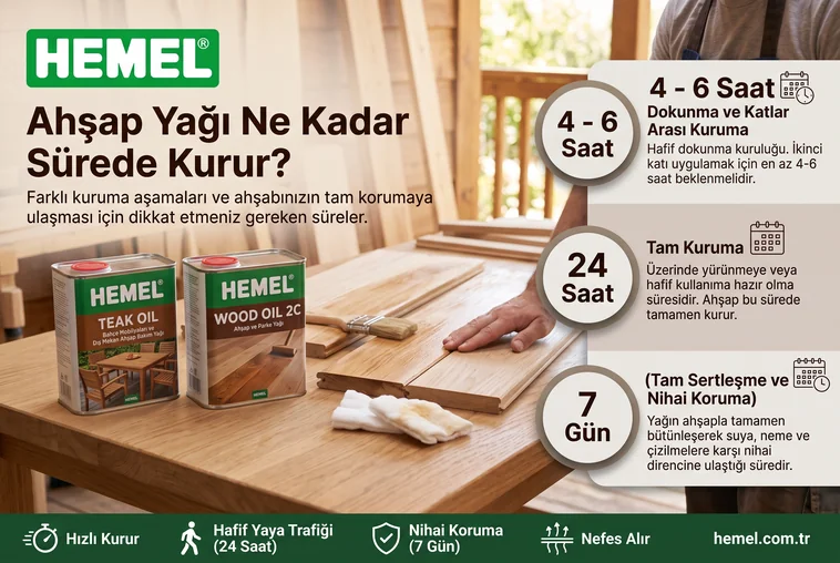 Ahşap Yağı Ne Kadar Sürede Kurur?