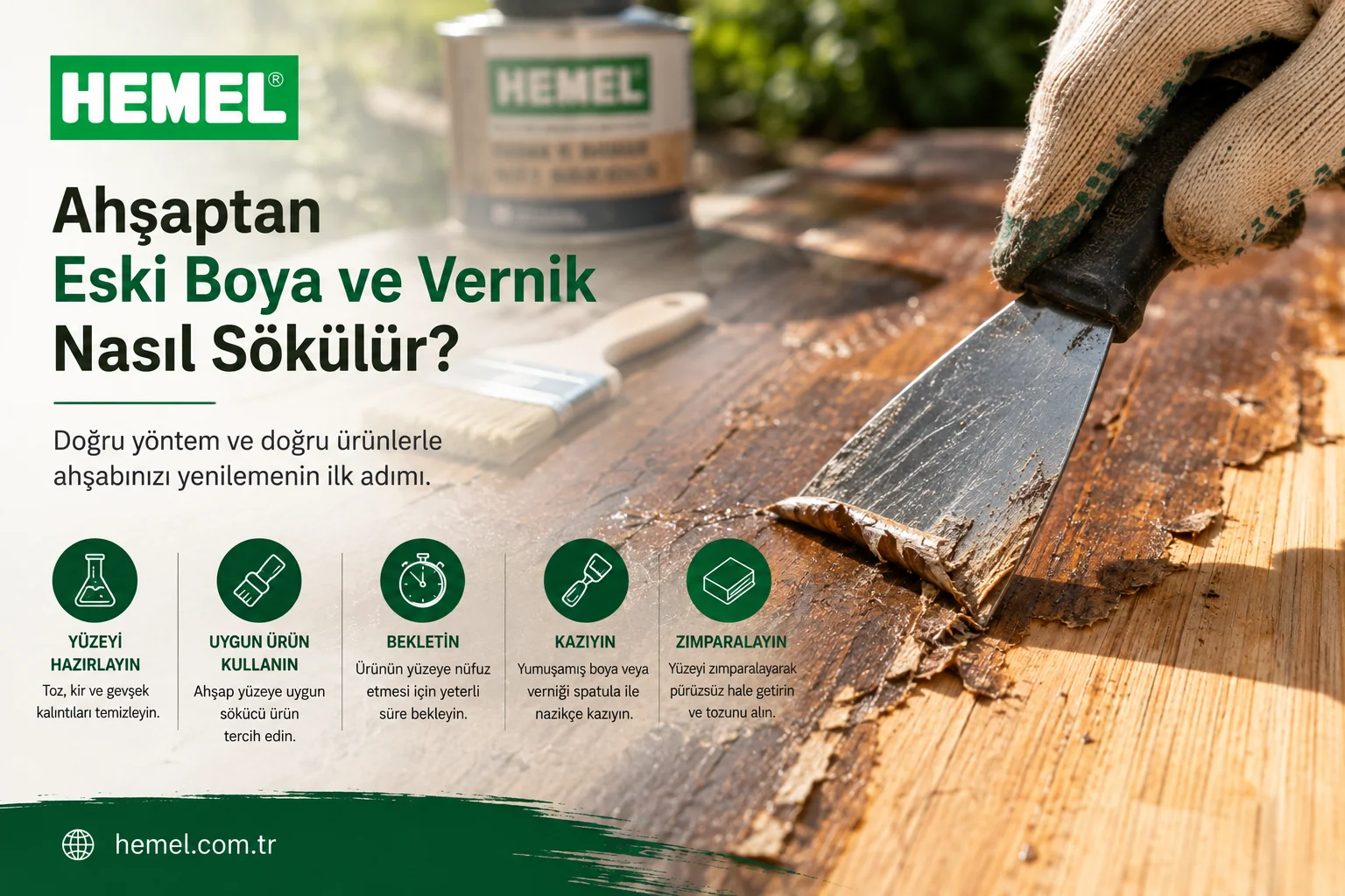 Ahşaptan Eski Boya ve Vernik Nasıl Sökülür?