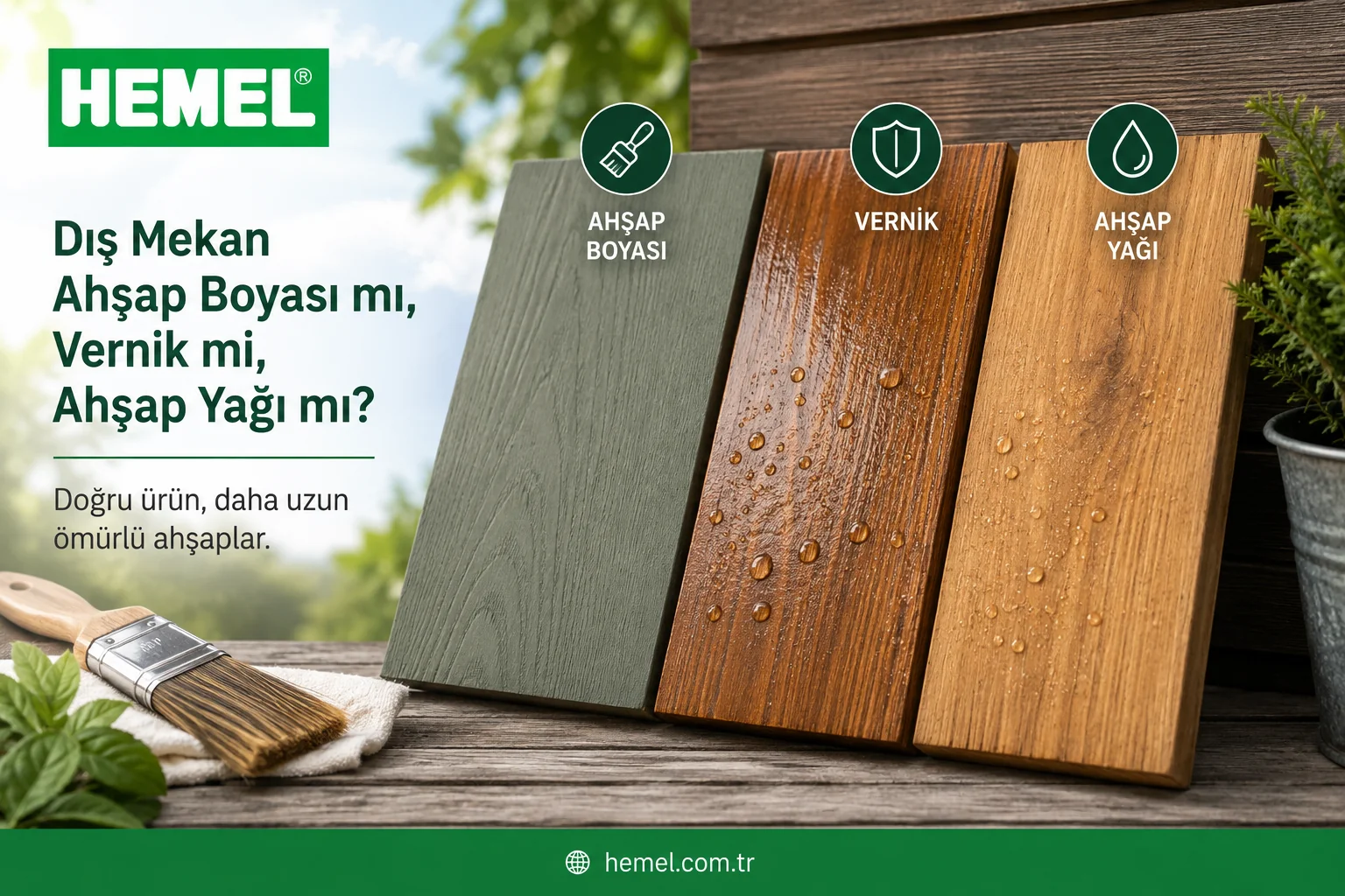 Dış Mekan Ahşap Boyası mı, Vernik mi, Ahşap Yağı mı?