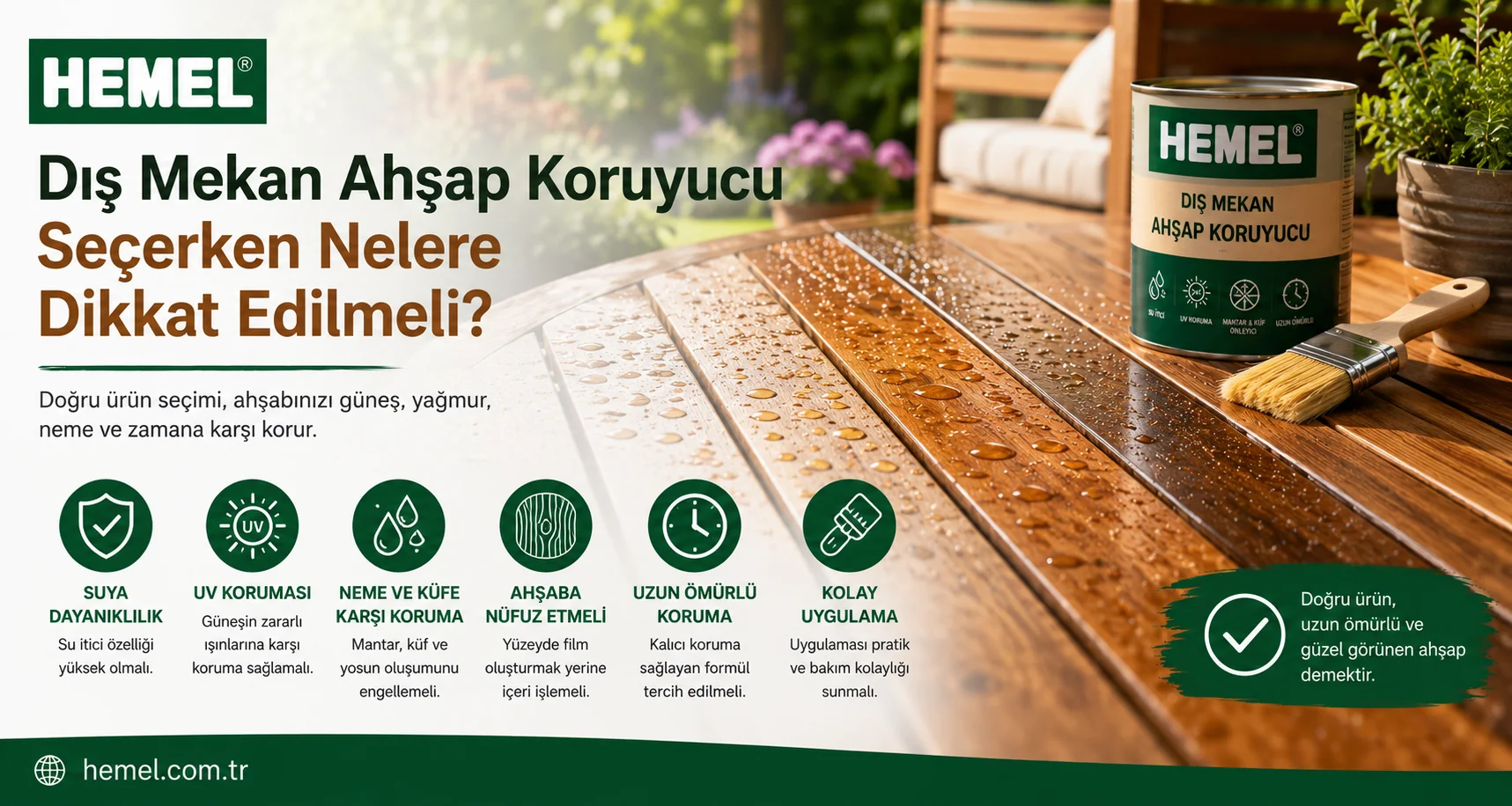 Dış Mekan Ahşap Koruyucu Seçerken Nelere Dikkat Edilmeli?