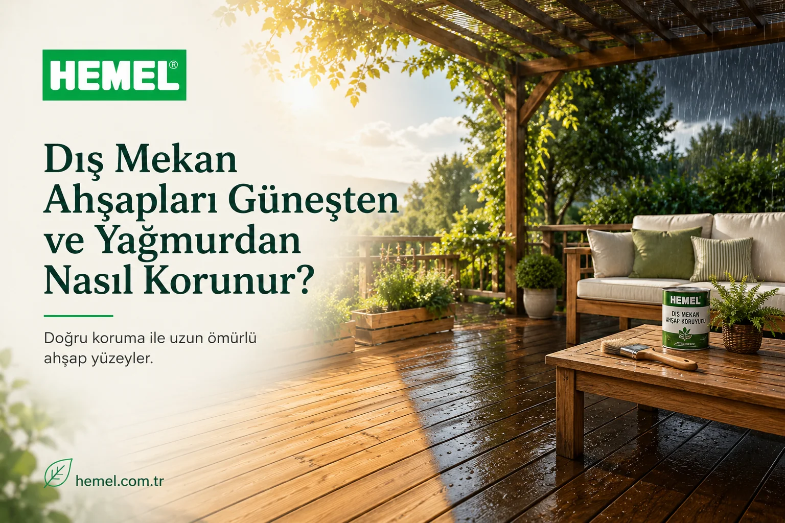 Dış Mekan Ahşapları Güneşten ve Yağmurdan Nasıl Korunur?