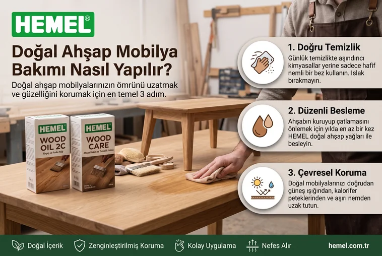 Doğal Ahşap Mobilya Bakımı Nasıl Yapılır?