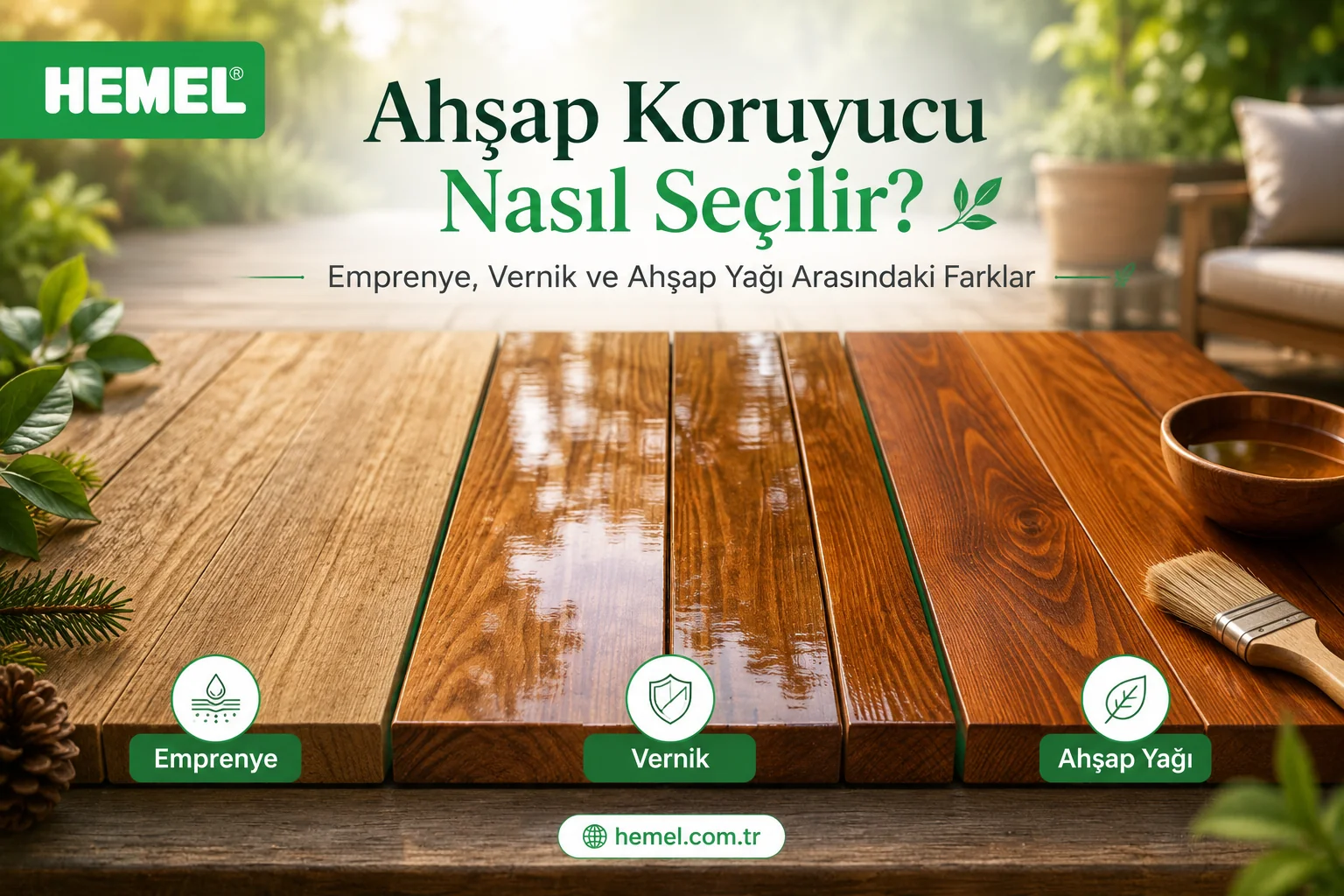 Emprenye, Vernik ve Ahşap Yağı Arasındaki Farklar