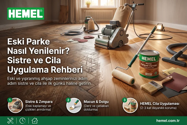 Eski Parke Nasıl Yenilenir? Sistre ve Cila Uygulama Rehberi
