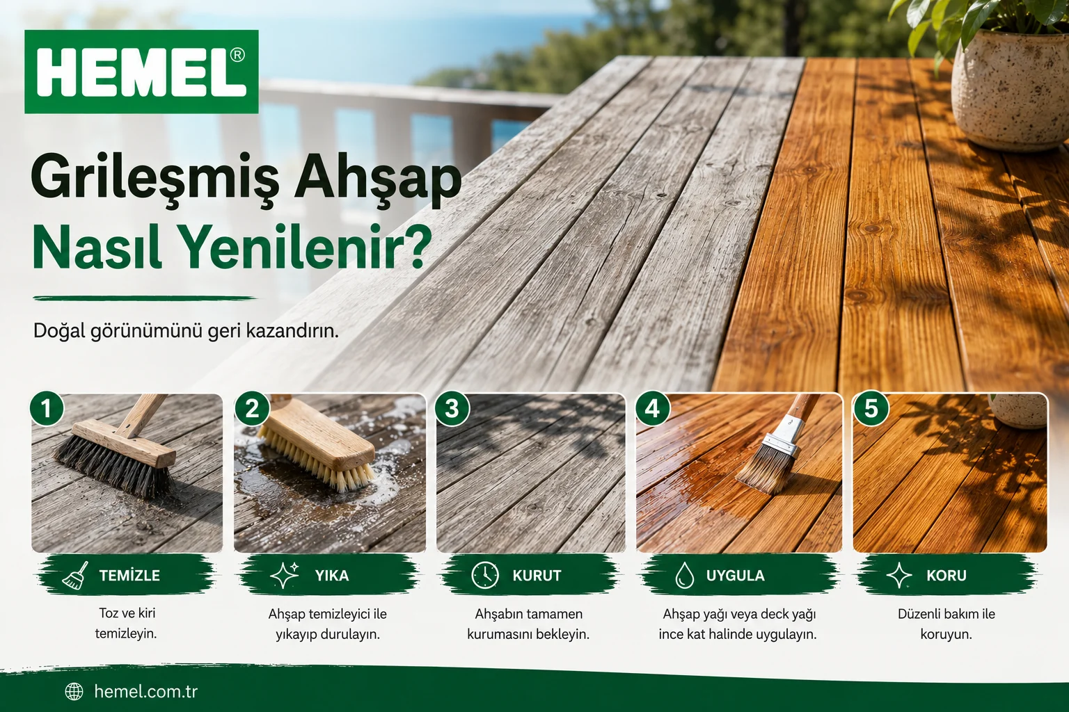 Grileşmiş Ahşap Nasıl Yenilenir?