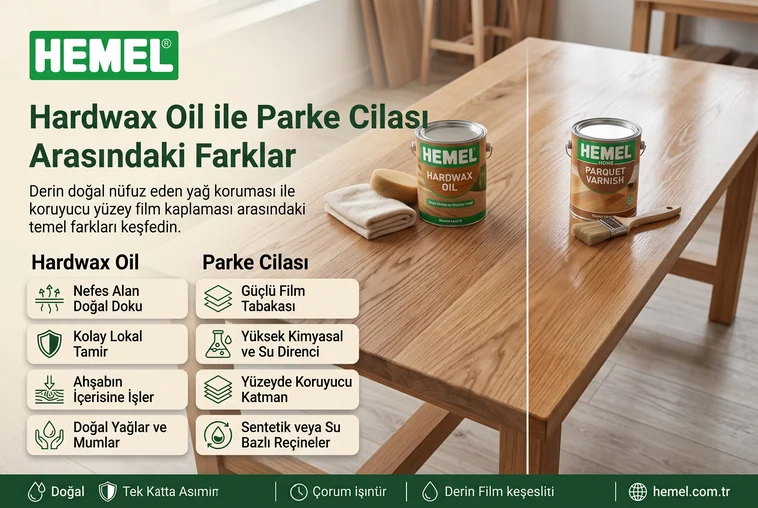 Hardwax Oil ile Parke Cilası Arasındaki Farklar