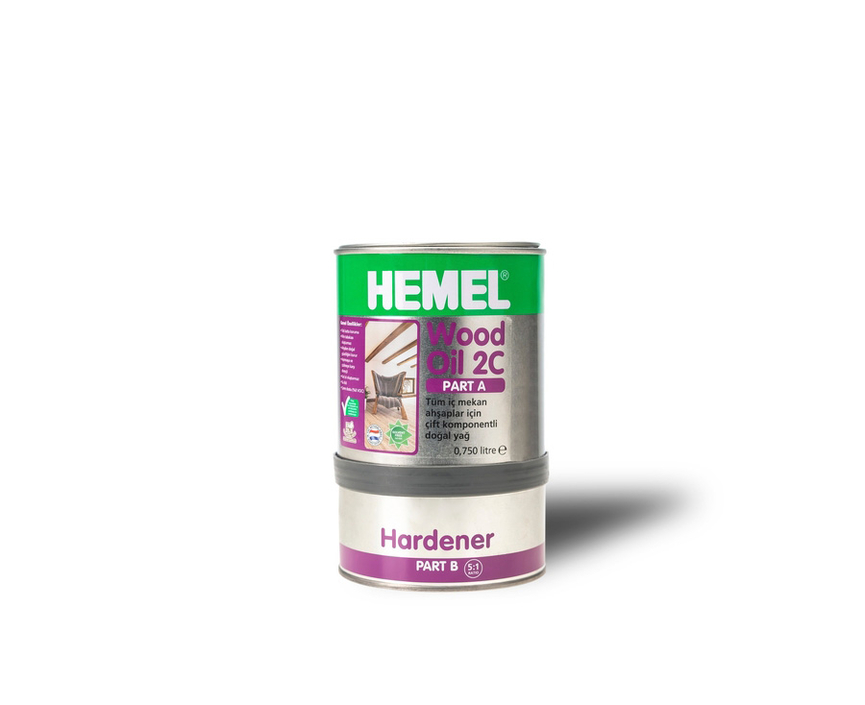 Hemel Wood Oil 2C New Super White - Ahşap Yağı