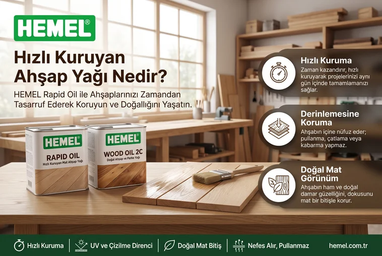 Hızlı Kuruyan Ahşap Yağı Nedir?