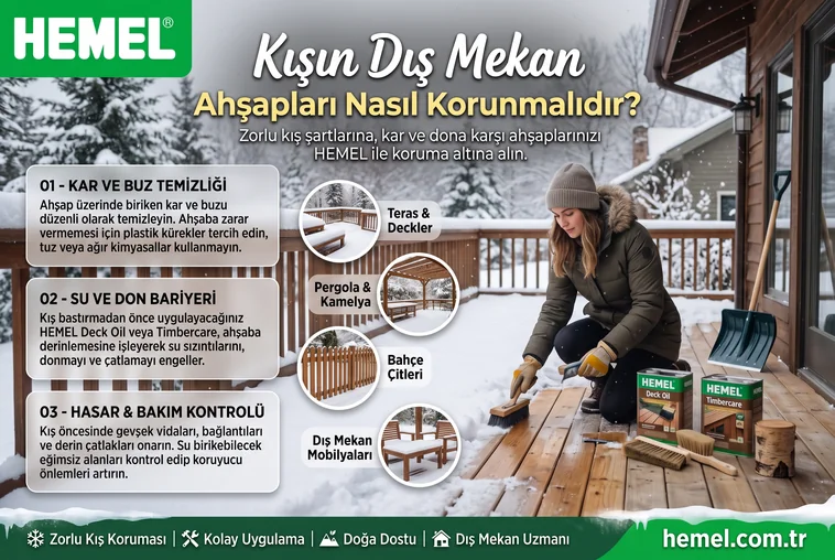 Kışın Dış Mekan Ahşapları Nasıl Korunmalıdır?