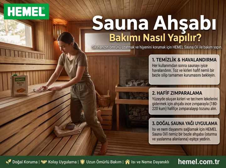 Sauna Ahşabı Bakımı Nasıl Yapılır?