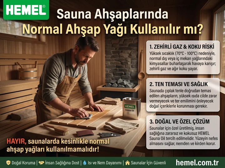 Sauna Ahşaplarında Normal Ahşap Yağı Kullanılır mı?