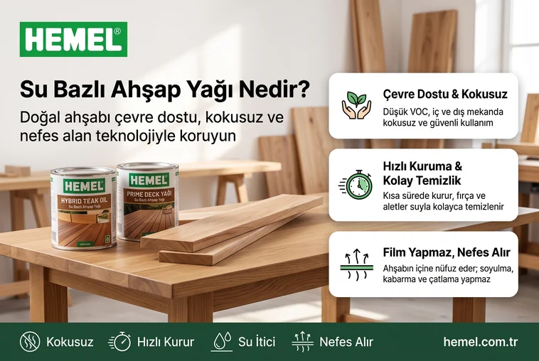 Su Bazlı Ahşap Yağı Nedir? Özellikleri ve Avantajları