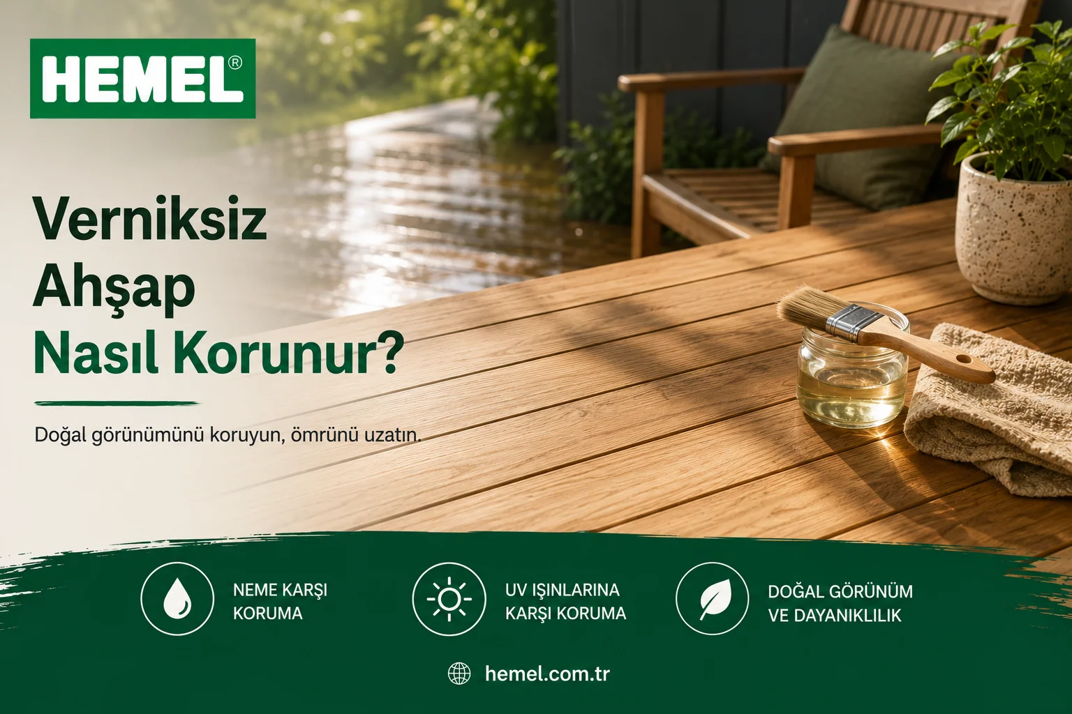 Verniksiz Ahşap Nasıl Korunur?